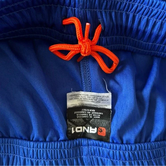 Men's And1 Blue, Orange and Dark Blue Bundle Athletic basketball Shorts - Picture 11 of 16